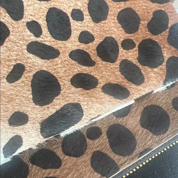 Clare V Leopard Print Clutch with Gold Accents - Picture 5 of 5